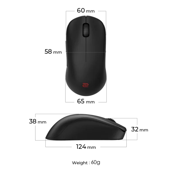 ZOWIE U2 Wireless Mouse for Esports - Image 7