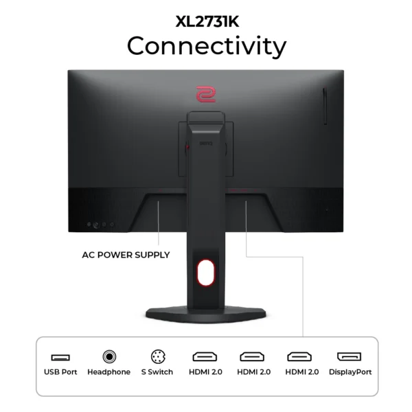 ZOWIE XL2731K 27-inch Esports Gaming Monitor with 165 Hz and DyAc™Technology - Image 5